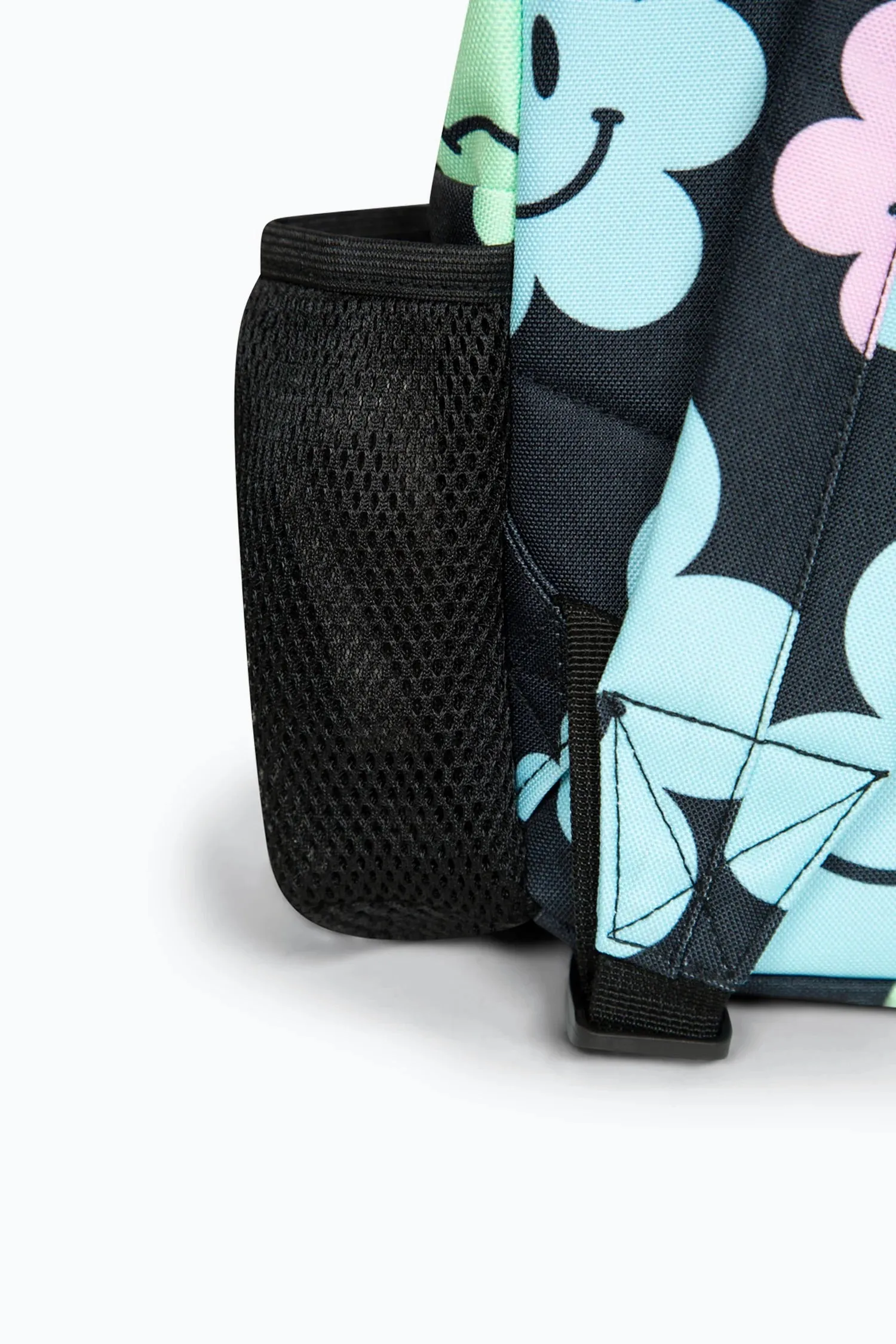 Hype Girls Black Happy Flowers Iconic Backpack