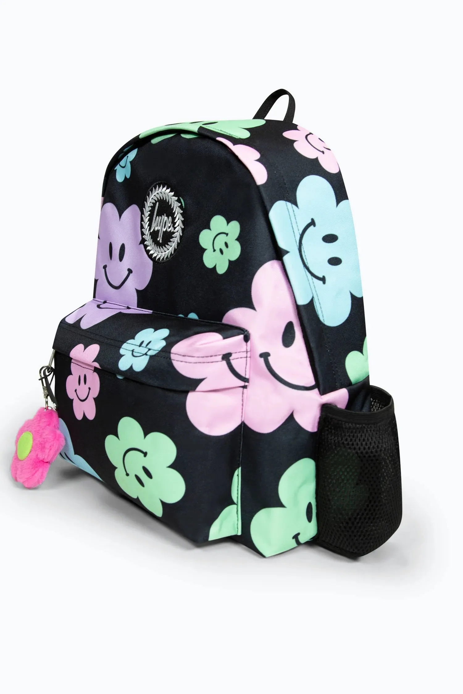 Hype Girls Black Happy Flowers Iconic Backpack