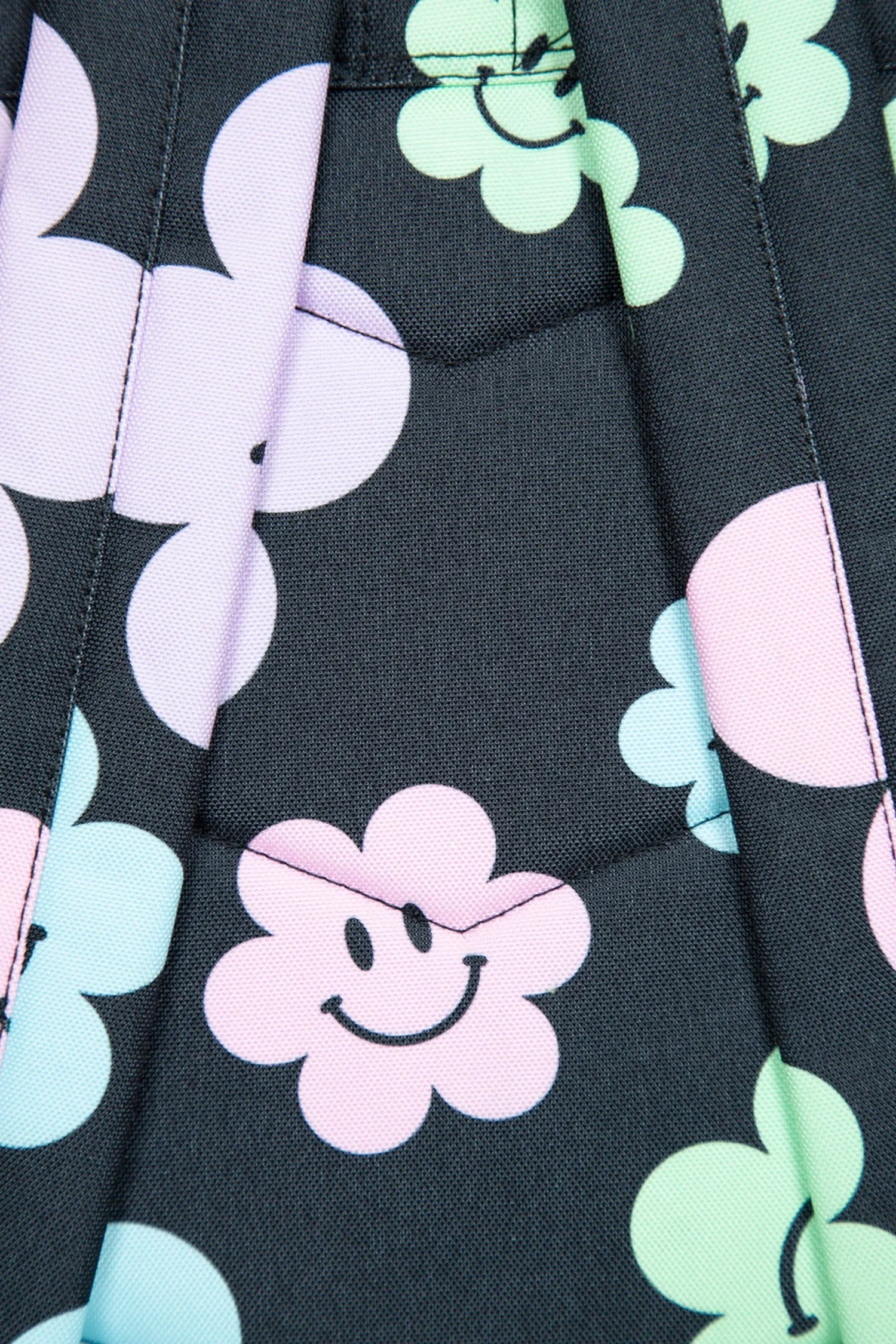 Hype Girls Black Happy Flowers Iconic Backpack