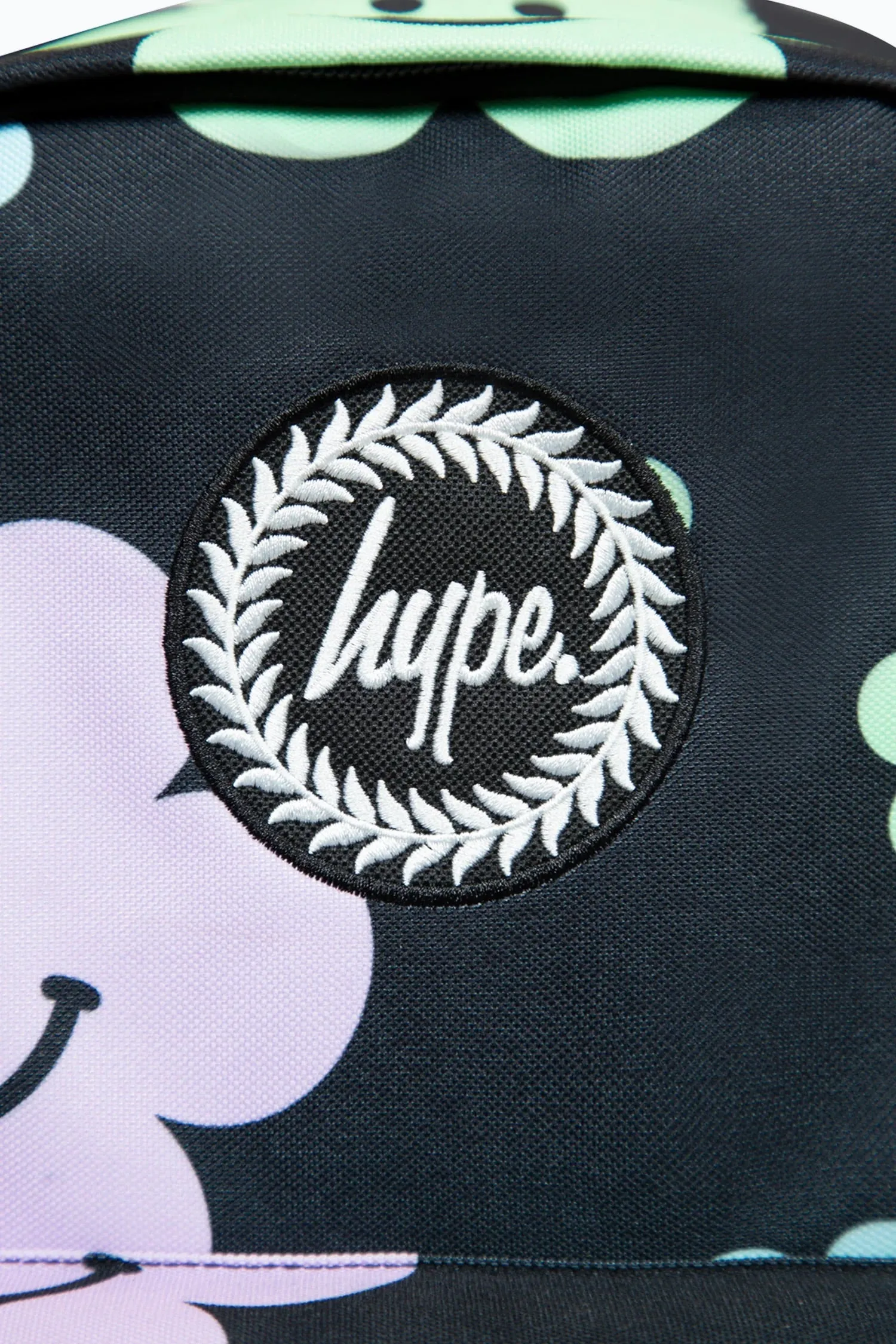 Hype Girls Black Happy Flowers Iconic Backpack