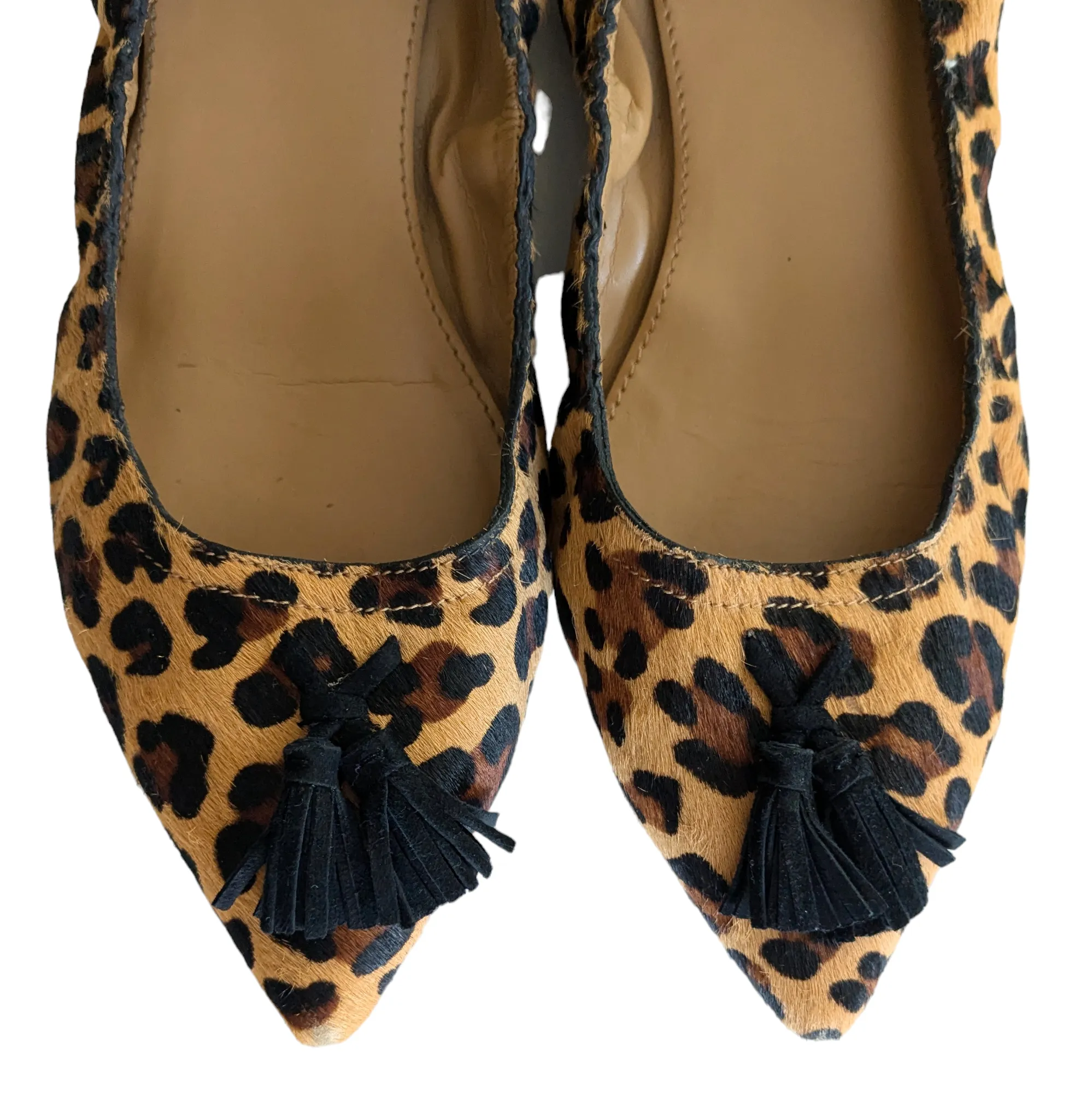 J. Crew Factory Calf Hair Flats Size 7.5