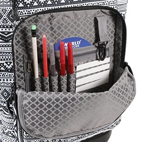J World New York Sundance Laptop Rolling Backpack, Tribal