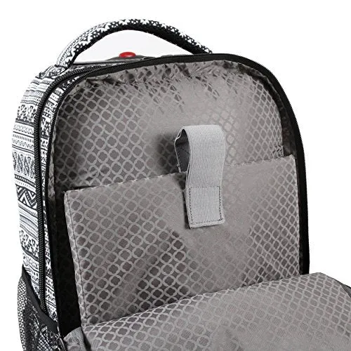J World New York Sundance Laptop Rolling Backpack, Tribal