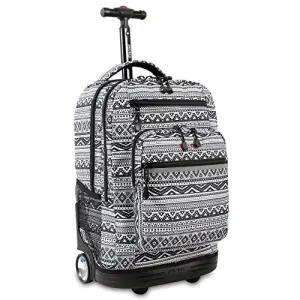 J World New York Sundance Laptop Rolling Backpack, Tribal