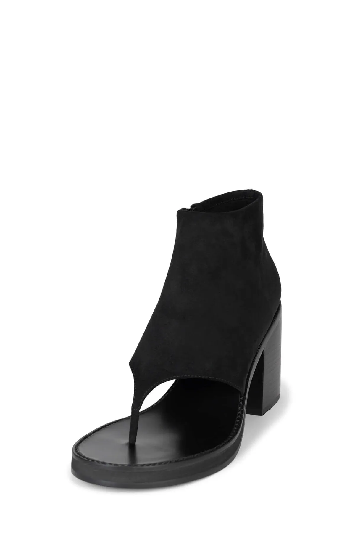 Jeffrey Campabell Trust Ankle Sandal in Black Suede
