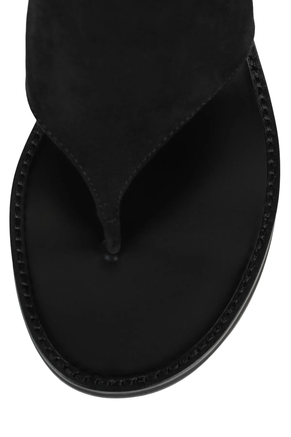 Jeffrey Campabell Trust Ankle Sandal in Black Suede