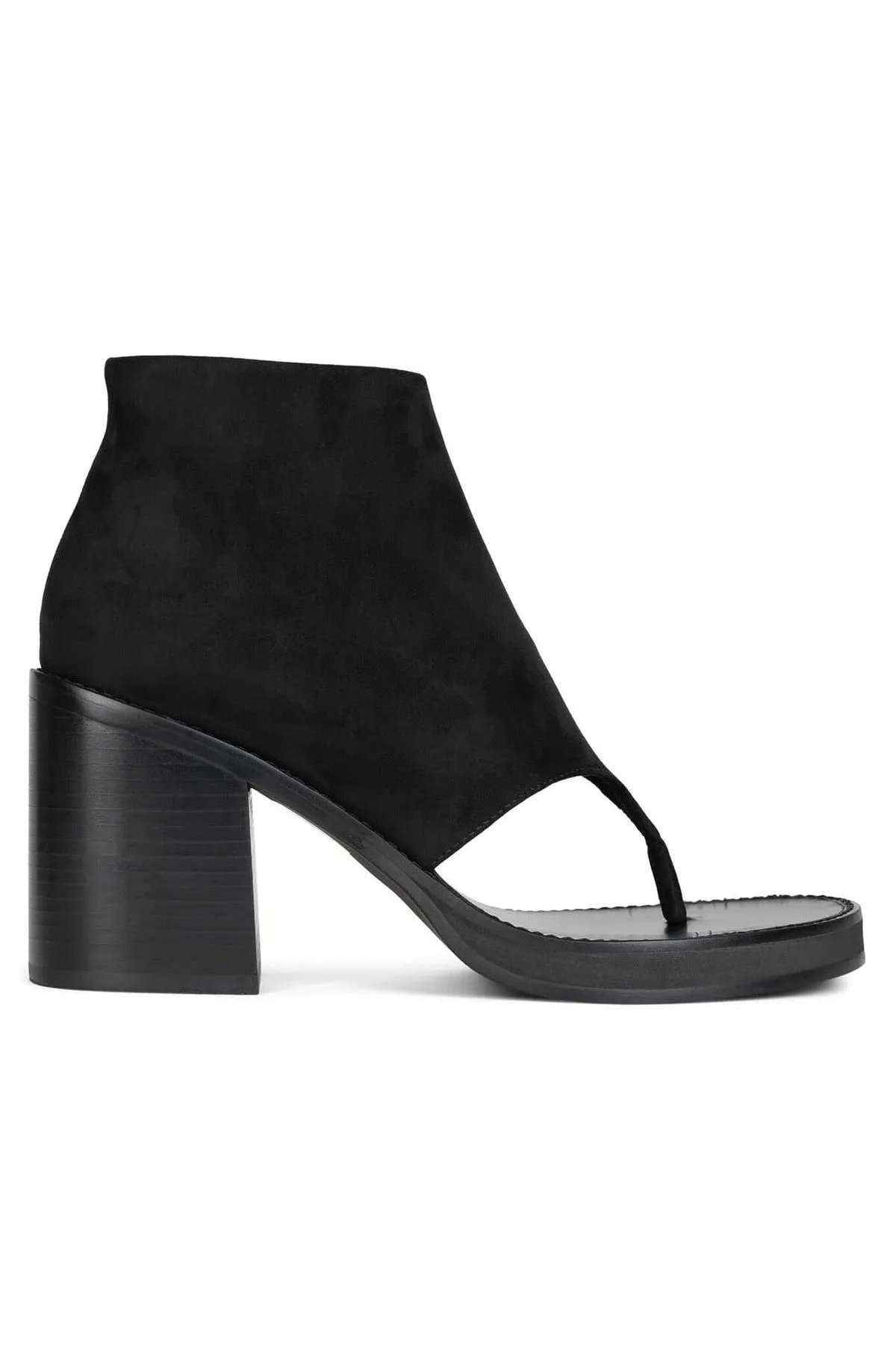 Jeffrey Campabell Trust Ankle Sandal in Black Suede