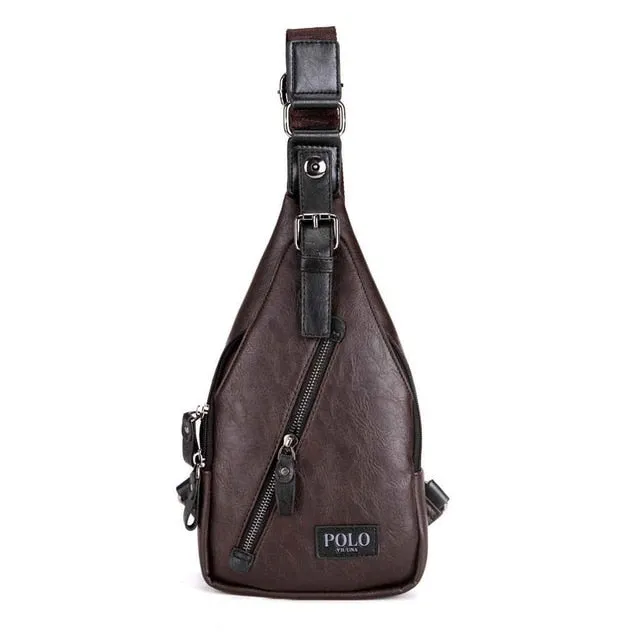 Luxury Leather Sling Bag - 5 Colors