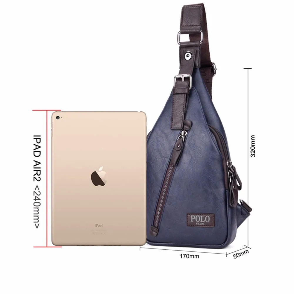 Luxury Leather Sling Bag - 5 Colors