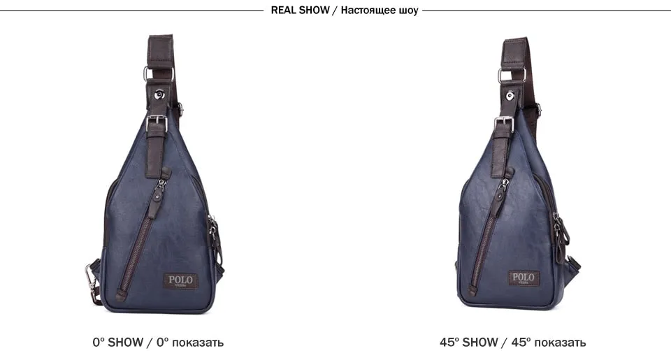 Luxury Leather Sling Bag - 5 Colors