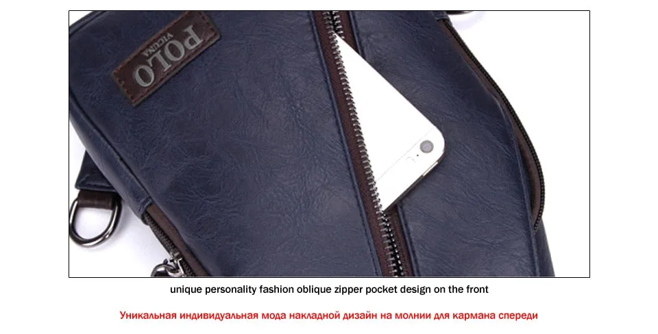 Luxury Leather Sling Bag - 5 Colors
