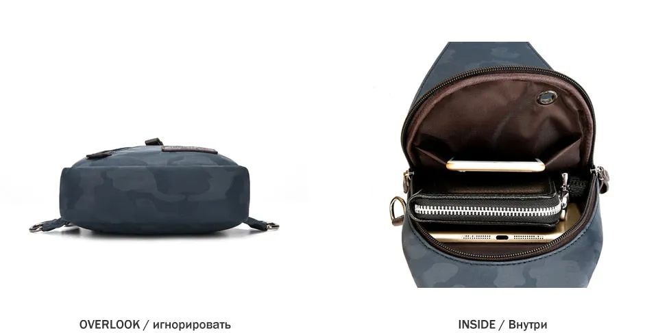 Luxury Leather Sling Bag - 5 Colors