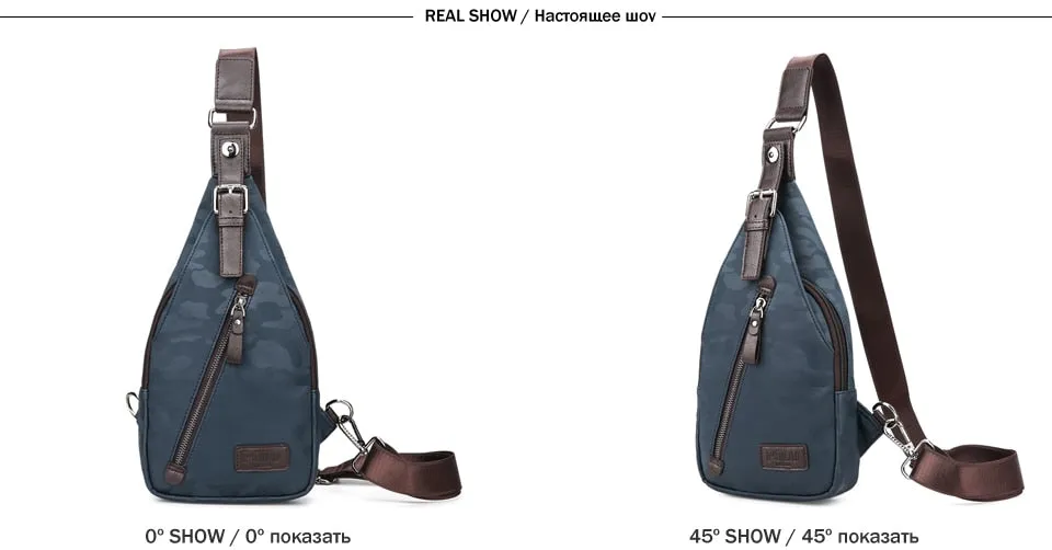 Luxury Leather Sling Bag - 5 Colors