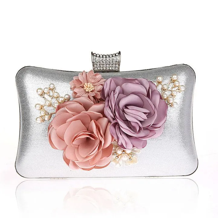 Luxy Moon High Quality Flowers Evening Clutch Purse Wedding Bags