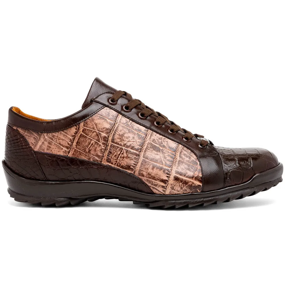 Marco Di Milano Cairo Men's Shoes Exotic Alligator Casual Sneakers (MDM1193)