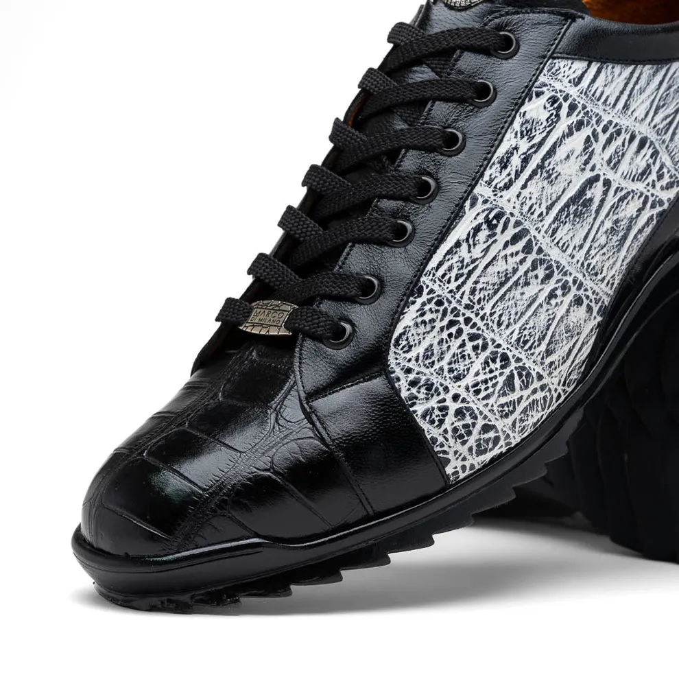 Marco Di Milano Cairo Men's Shoes Exotic Alligator Casual Sneakers (MDM1193)