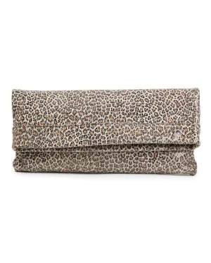 Mollie Cross-Body Convertible Clutch: Mini Sand Leopard
