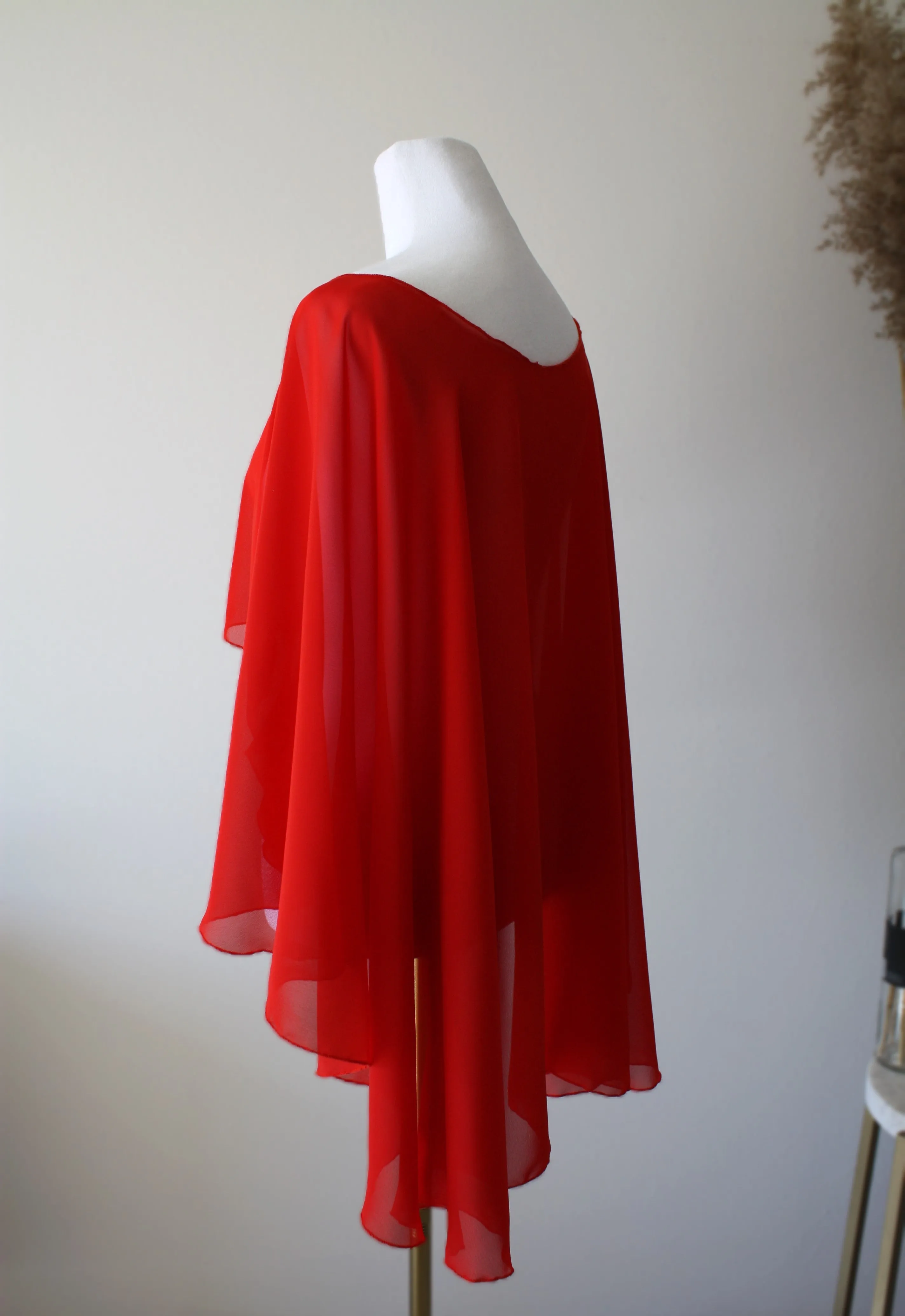 Navy Blue Chiffon Bolero