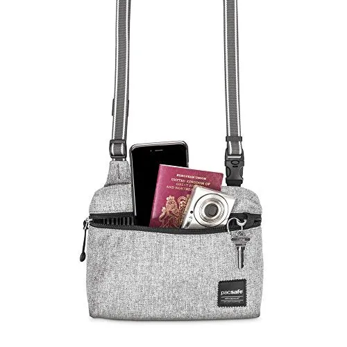 Pacsafe Slingsafe Lx50 Anti-Theft Mini Cross-Body Bag, Tweed Grey