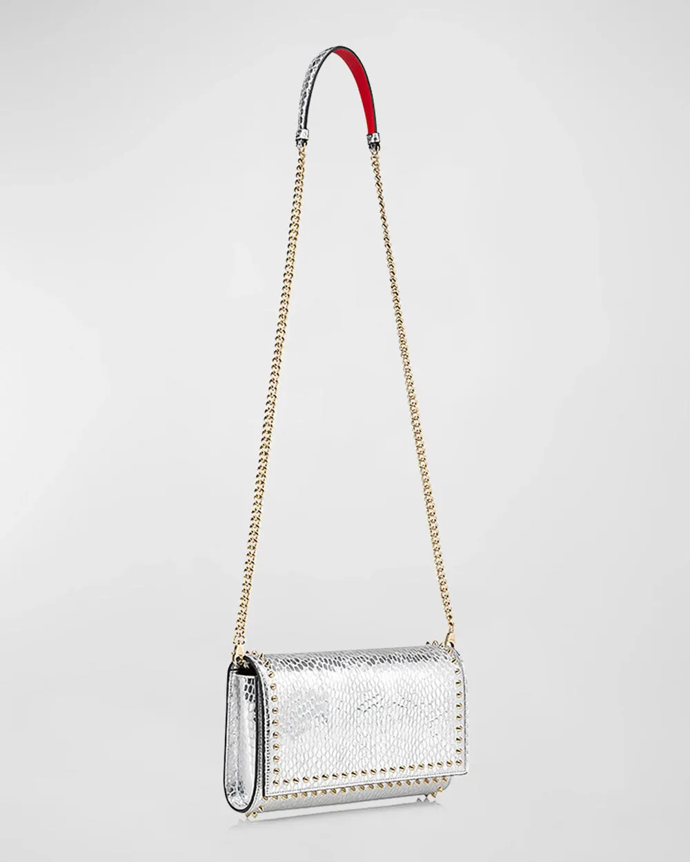 Paloma Metallic Clutch in Silver and Gold