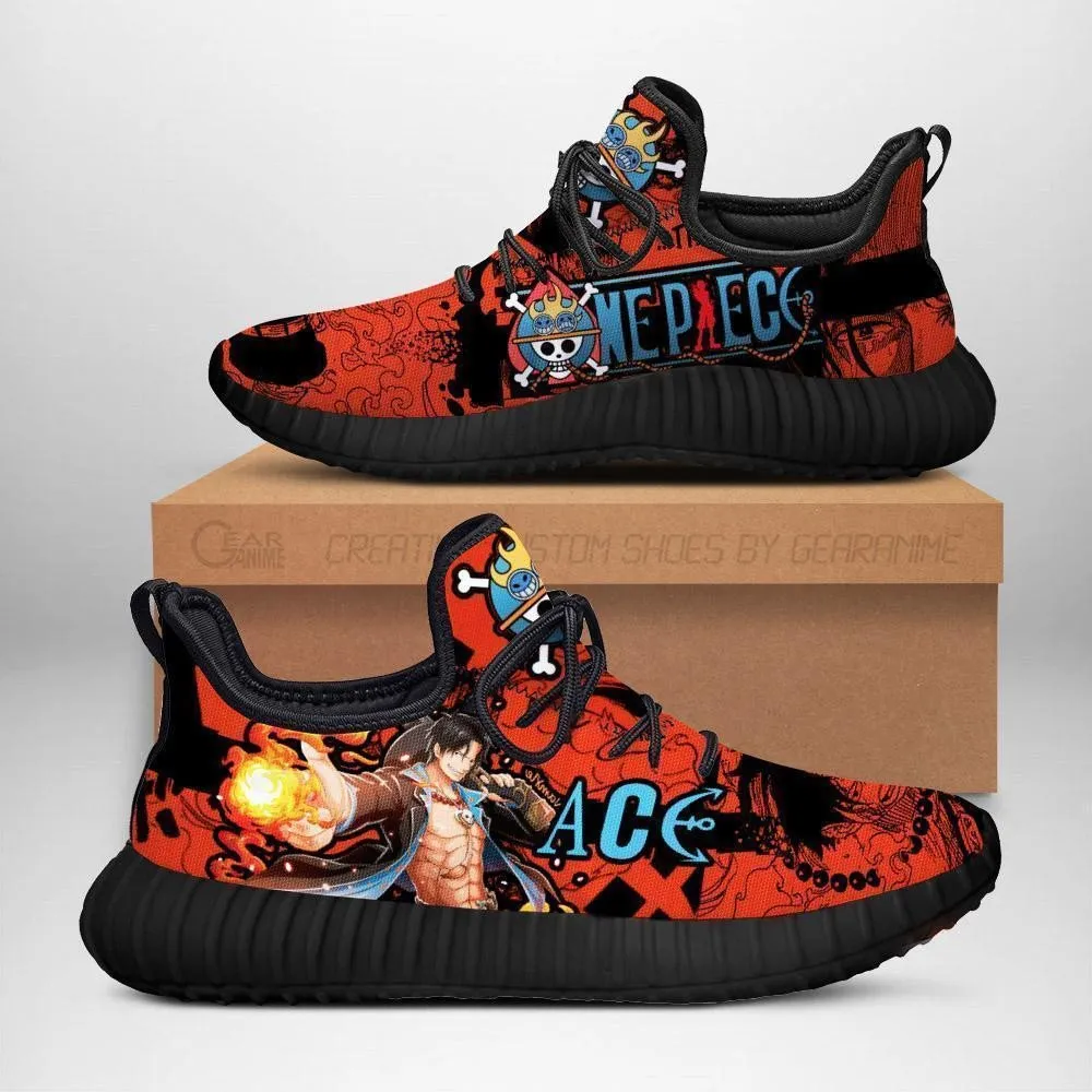 Portgas D. Ace Reze Shoes OP Anime Shoes Fan Gift Idea TT04