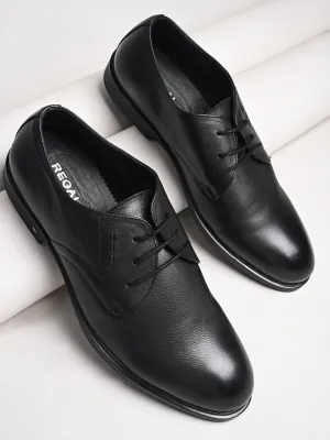 Regal Black Men Classic Office Lace Ups
