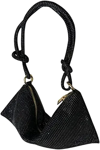 Rhinestone Purses for Women Chic Sparkly Evening large Diamond Hobo Bag