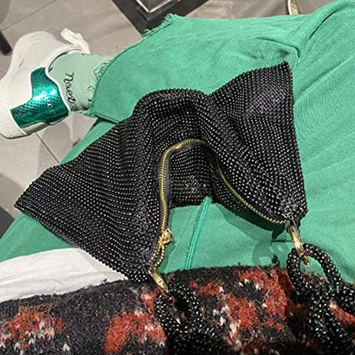 Rhinestone Purses for Women Chic Sparkly Evening large Diamond Hobo Bag