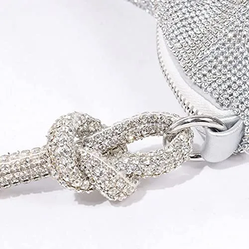 Rhinestone Purses for Women Chic Sparkly Evening large Diamond Hobo Bag