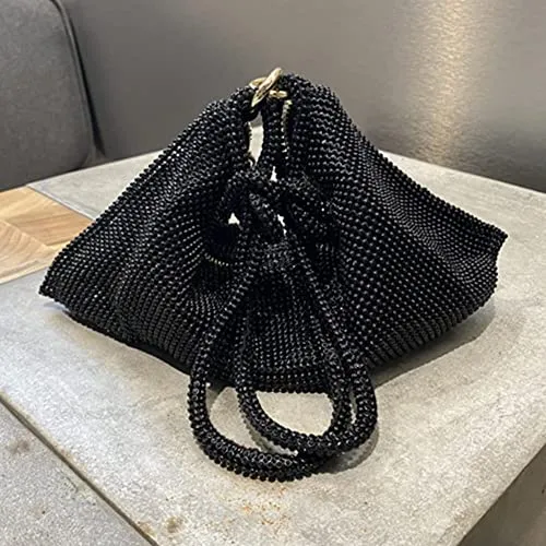Rhinestone Purses for Women Chic Sparkly Evening large Diamond Hobo Bag