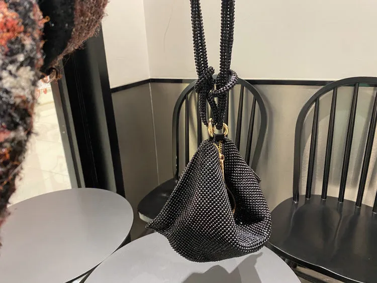 Rhinestone Purses for Women Chic Sparkly Evening large Diamond Hobo Bag