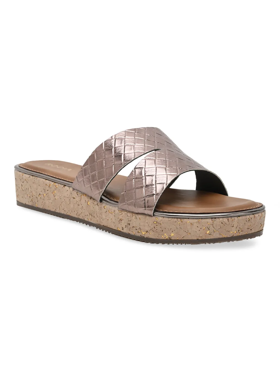 Rocia By Regal Gun Metal Women Casual Sandal