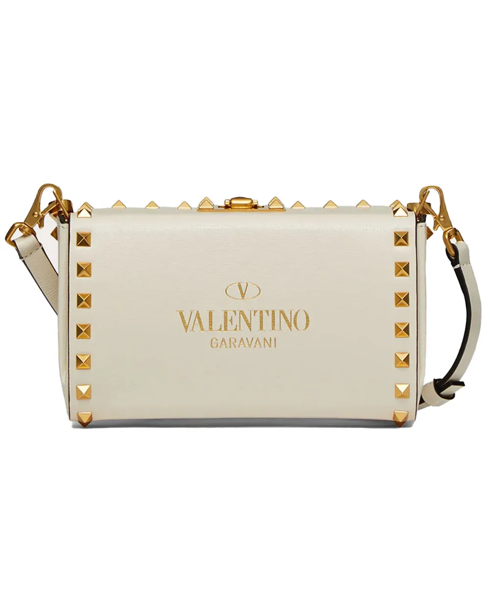 Rockstud Alcove Clutch in Ivory