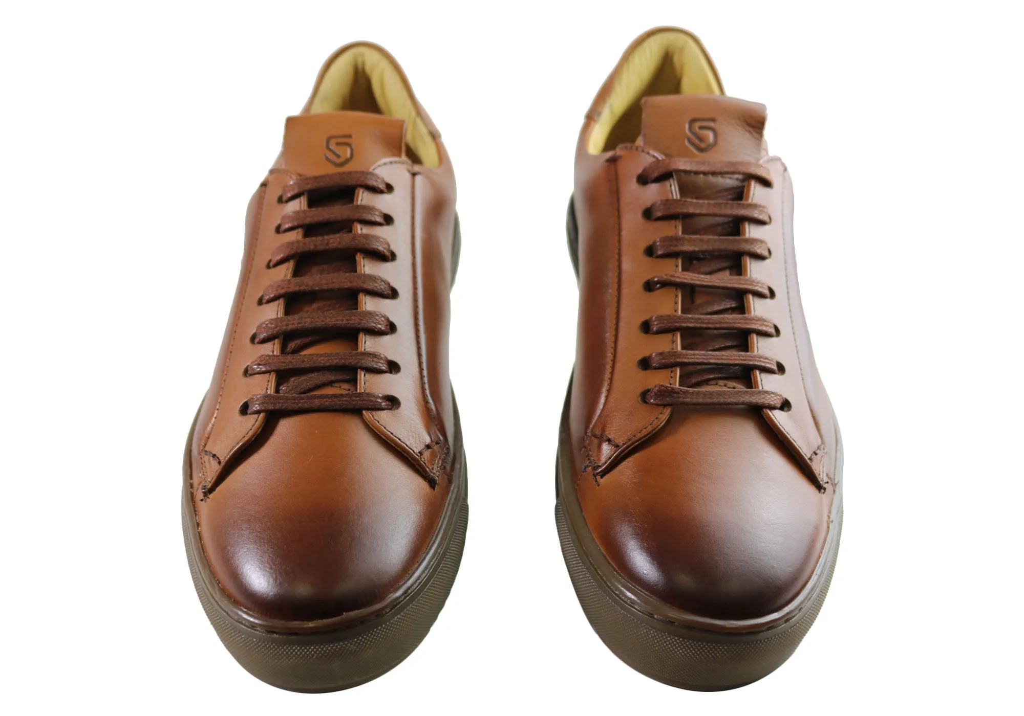 Savelli Gill Mens Comfort Leather Lace Up Casual Shoes Made In Brazil