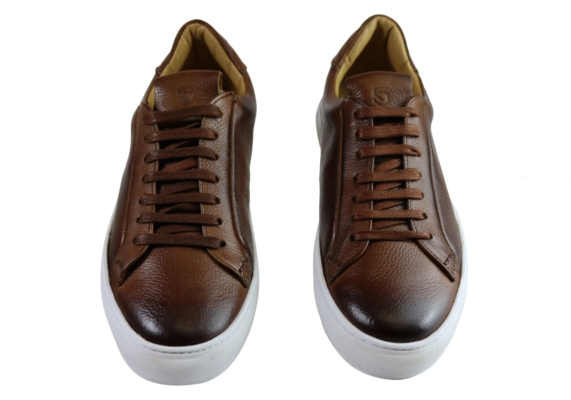 Savelli Gill Mens Comfort Leather Lace Up Casual Shoes Made In Brazil