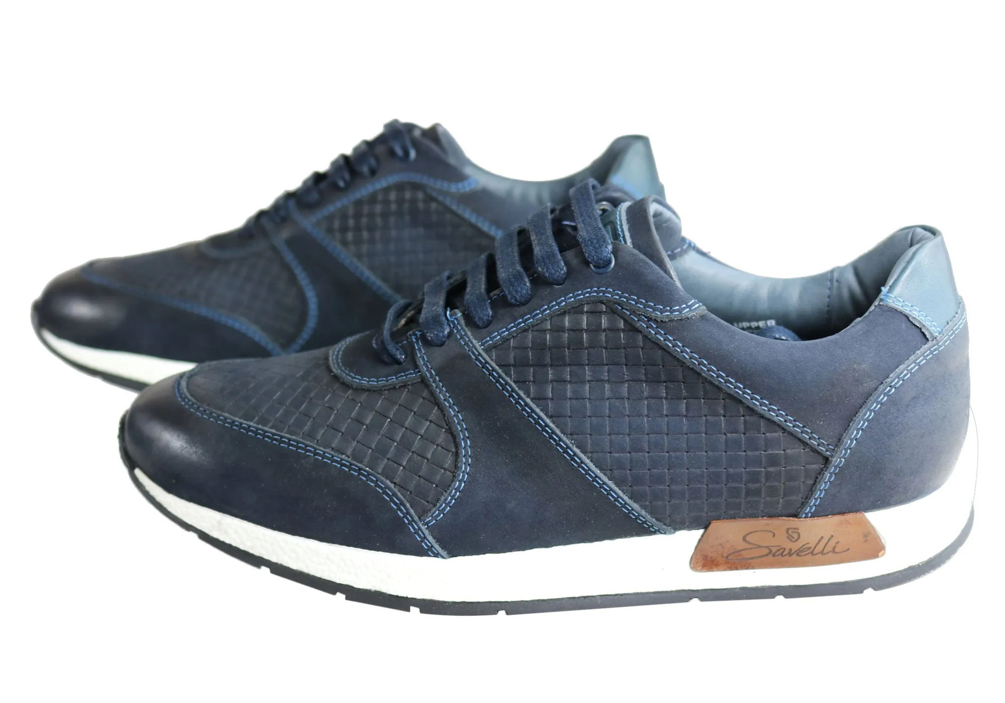 Savelli Holster Mens Leather Lace Up Casual Shoes Made In Brazil
