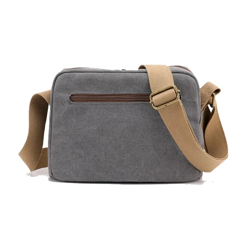 Simple Messenger Bags Women Canvas Shoulder Bag Women Cross Body Bag Vintage Crossbody Purse Ladies Brand Canvas Bags Gray bolsa