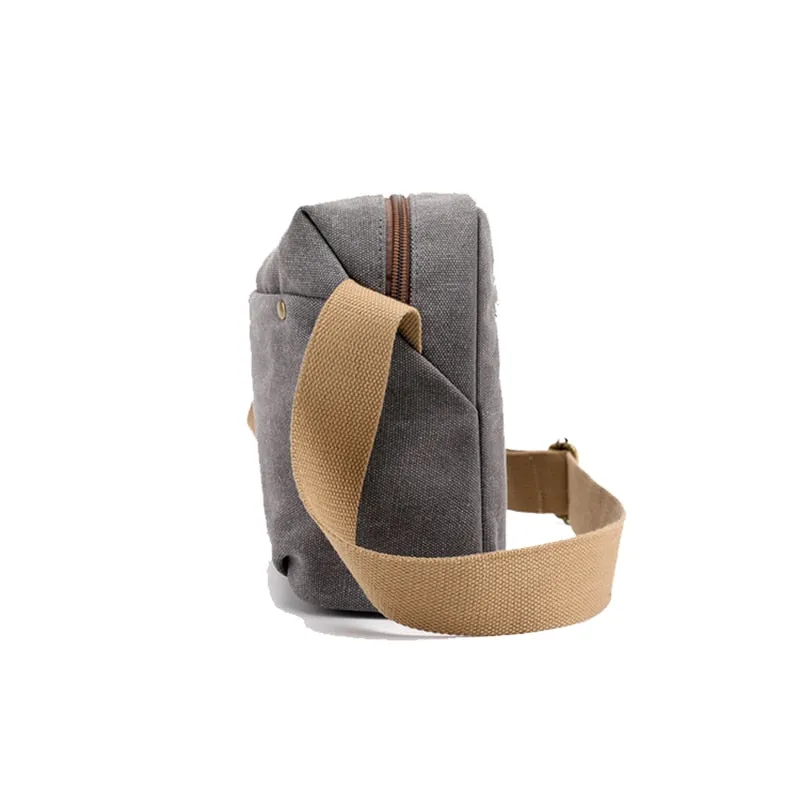 Simple Messenger Bags Women Canvas Shoulder Bag Women Cross Body Bag Vintage Crossbody Purse Ladies Brand Canvas Bags Gray bolsa