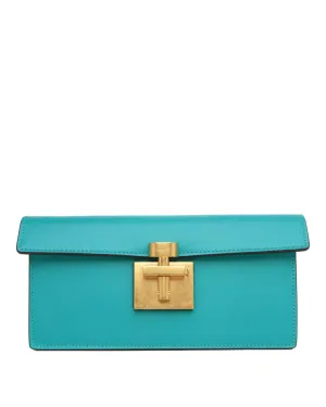 Slim Alibi Saffiano Bag in Seagreen