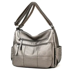 Soft Leather Luxury Crossbody Bolsa Louis