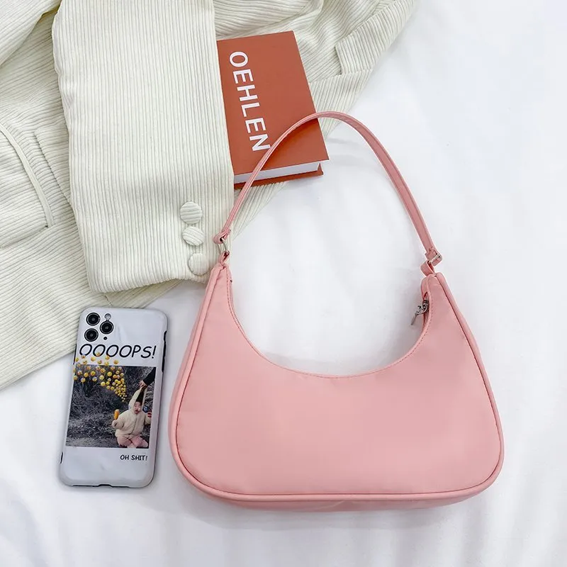 Solid Color Shoulder   Pouch