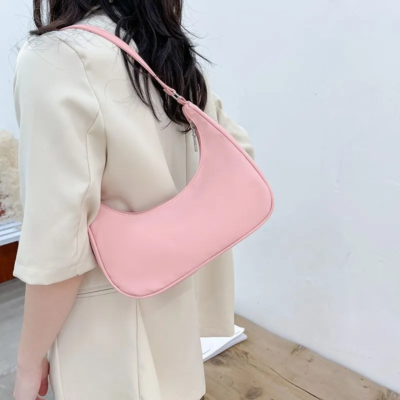 Solid Color Shoulder   Pouch