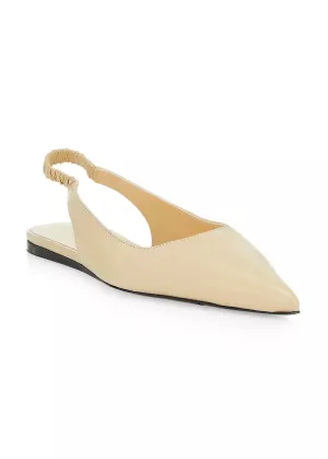 Spike Slingback Flats (Natural)
